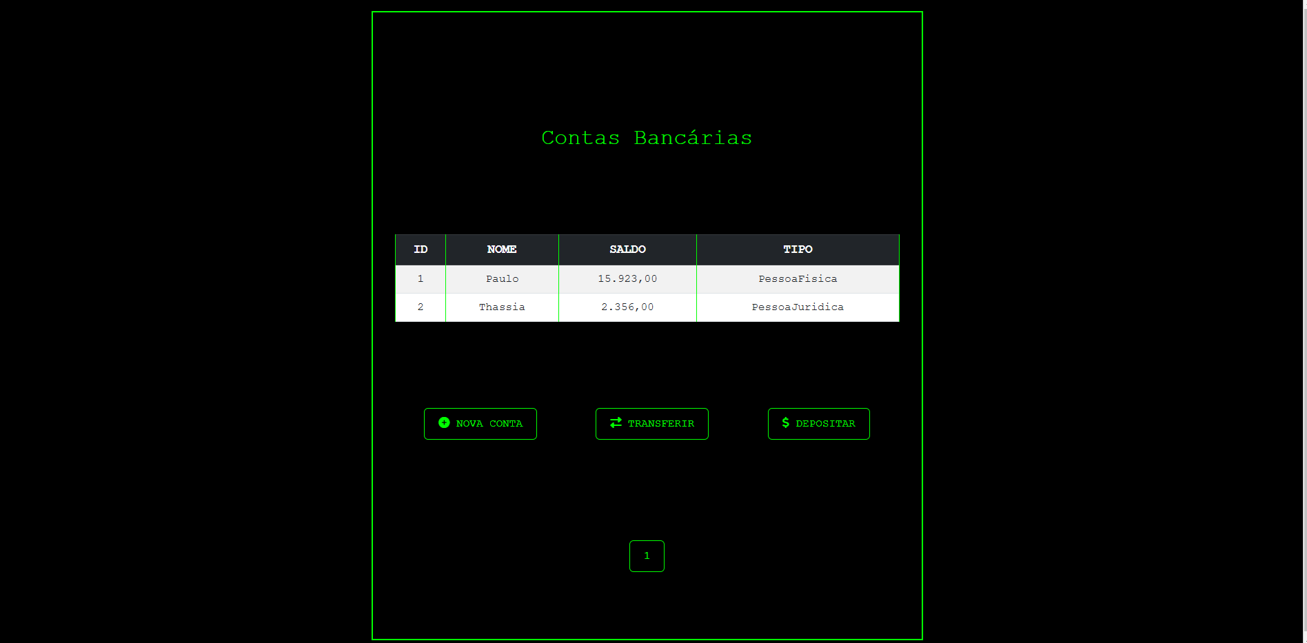 Imagem do Projeto Conta Bancaria